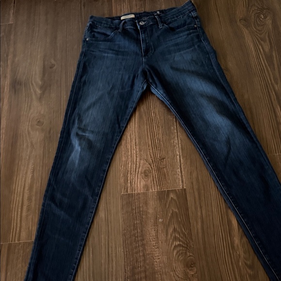 AG Adriano Goldschmied Deep Indigo The Farrah Skinny High Rise - Picture 5 of 5